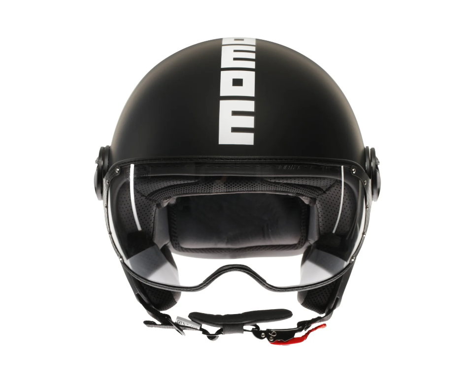 MOMODESIGN FGTR CLASSIC Mono Jet Motorradhelm E2206 Mattschwarz / Weiß