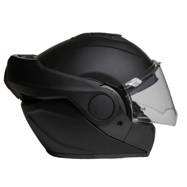 MPH Casco Convertibile ARTRA FLIP-BACK Moto E Scooter Nero Con PINLOCK