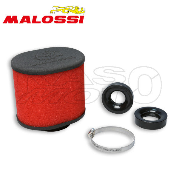 Malossi 0413258 Red E15 Air Filter with Ø 60 Threaded Carburetor PHBG 15 - 21 - PHBL 20 - 26 Motorcycles APRILIA - BETA - FANTIC - GILERA - HM - SHERCO - YAMAHA - VENT - VALENTI