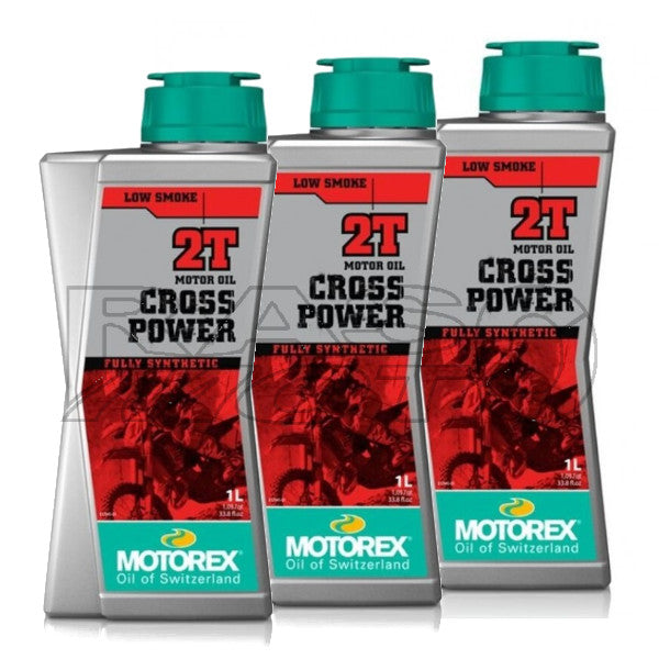 Motorex Cross Power 2T Engine Oil Mix Motorcycle Scooter Full Synthetic 3LT