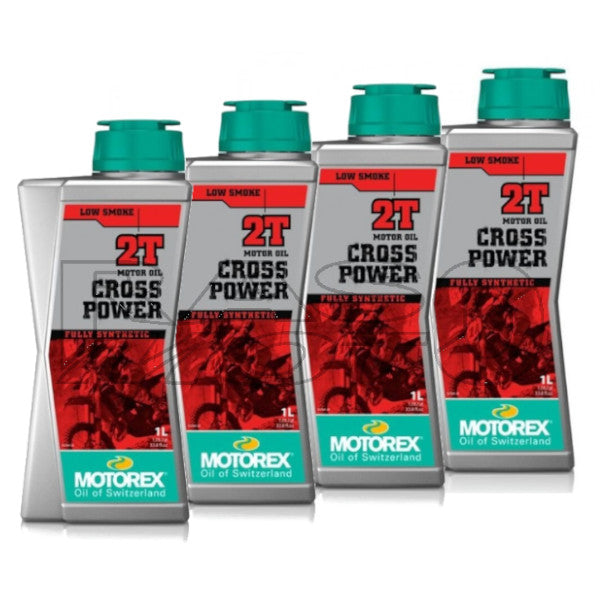 Motorex Cross Power 2T Engine Oil Mix Motorcycle Scooter Full Synthetic 4LT
