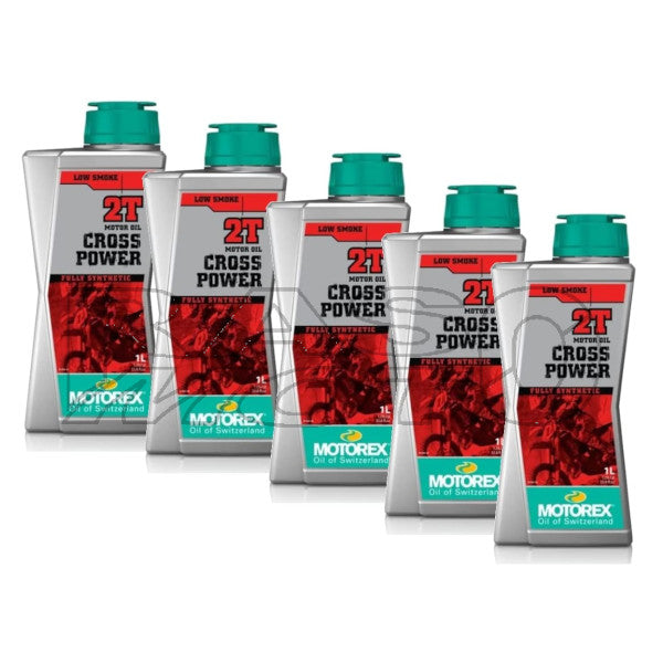 Motorex Cross Power 2T Engine Oil Mixture Motorcycle Scooter Full Synthetic 5LT