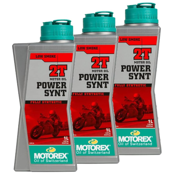 Motorex Power Synt 2T Vollsynthetische Motorrad-Roller-Motorölmischung 3LT
