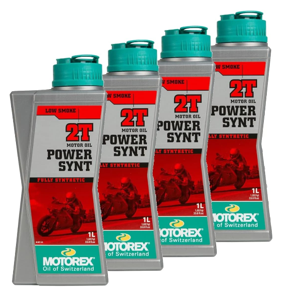 Motorex Power Synt 2T Vollsynthetische Motorrad-Roller-Motorölmischung 4LT