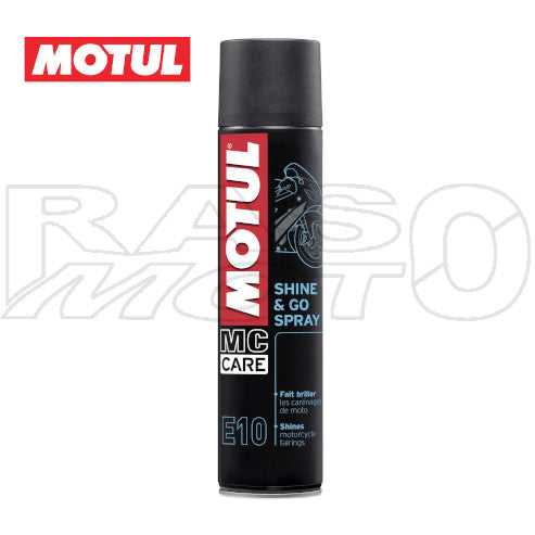 Motul MC Care E10 Shine & Go Spray poliert und belebt Kunststoffe, 400 ml