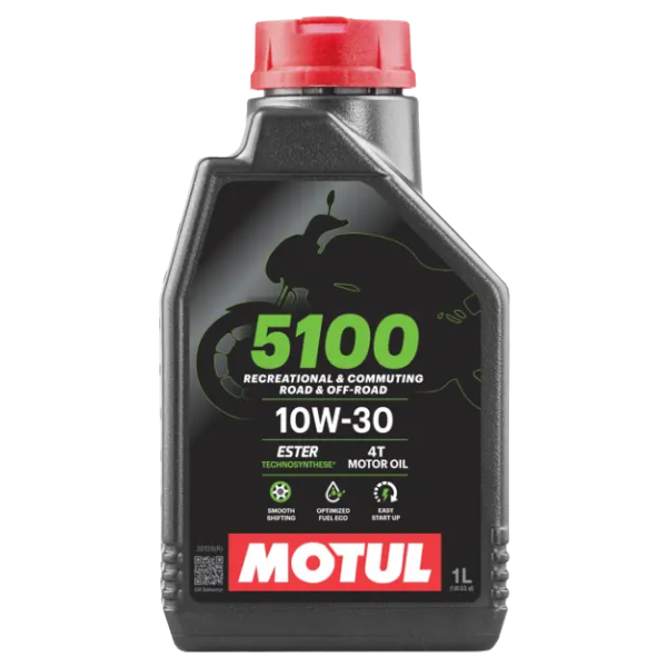 Motul Olio Motore 5100 10W30 4T 100% Sintetico Scooter e Moto 1lt