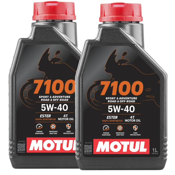 Motul Olio Motore 7100 5W40 100% Sintetico 4T Scooter e Moto 2lt