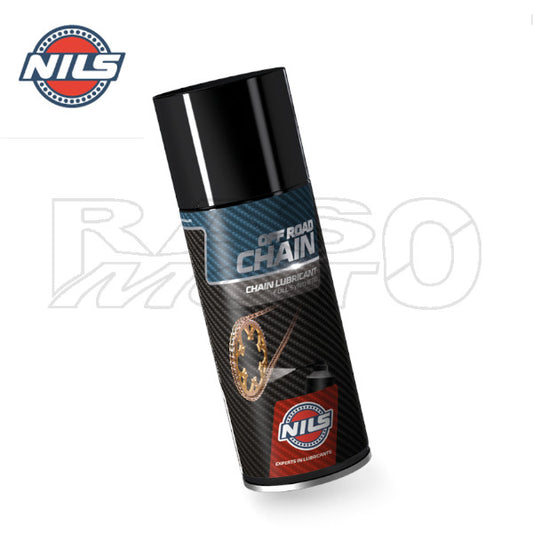 Nils Spray Catena Chain OFF ROAD Lubrificante Sintetico Moto Enduro Cross 400ml