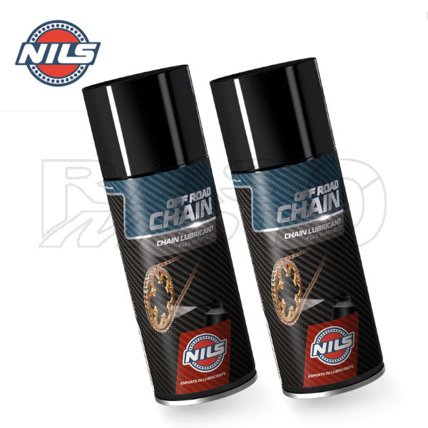 Nils Spray Catena Chain OFF ROAD Lubrificante Sintetico Moto Enduro Cross 400ml