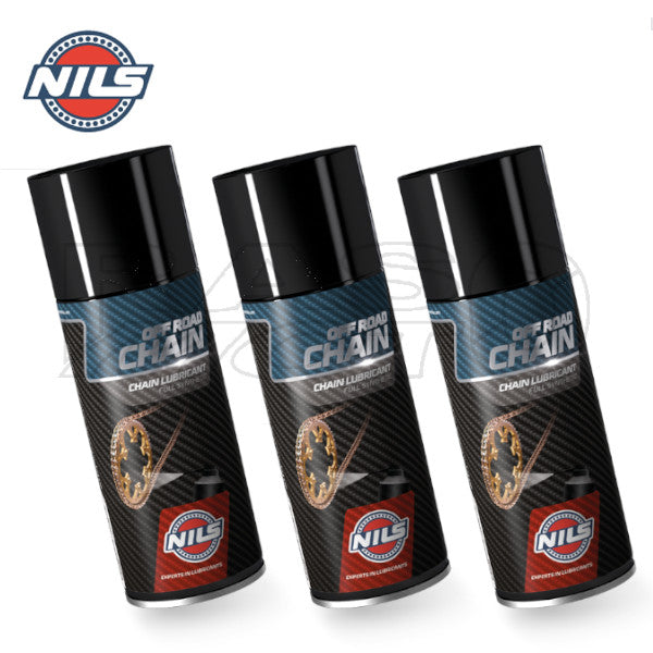 Nils Spray Catena Chain OFF ROAD Lubrificante Sintetico Moto Enduro Cross 400ml