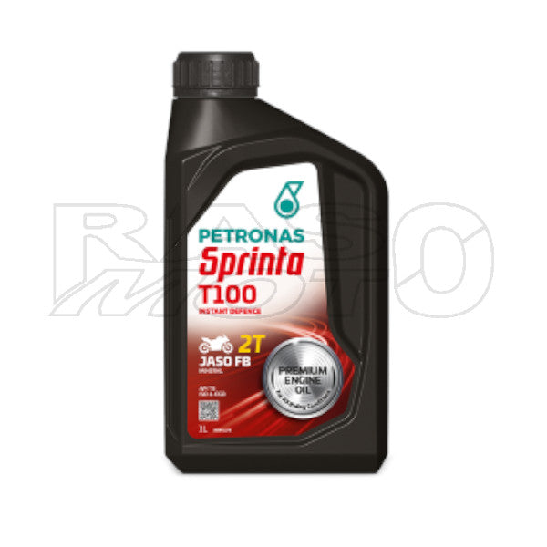 Petronas Sprinta T100 2T Mineral Engine Oil Mixture Motorcycle and Scooter 1LT