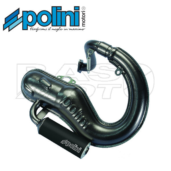Polini 200.2030/S Exhaust Muffler With Aluminum Silencer Piaggio VESPA 50 SPECIAL