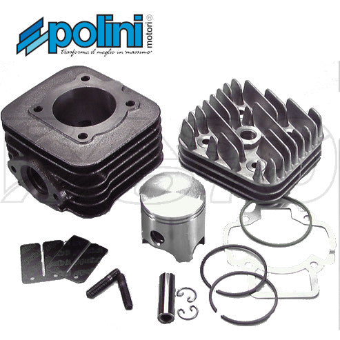 Polini Kit Gruppo Termico Ad Aria 70cc D.47 Cilindro Piaggio SFERA - FREE - LIBERTY - FLY -ZIP - TYPHOON - VESPA - Aprilia MOJITO - SCARABEO - Derbi ATLANTIS - BULLET - Gilera STALKER - STORM - ICE - TYPHOON