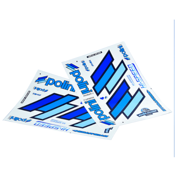 Polini 225.030 TEAM POLINI Replica Scooter DX-SX Sticker Set