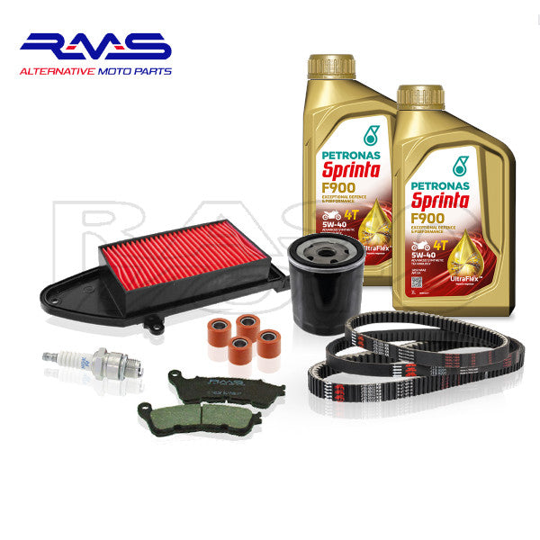 RMS Kit Tagliando + 2lt Olio Petronas F900 5w40 Piaggio BEVERLY 300 ABS 2016 - 2018