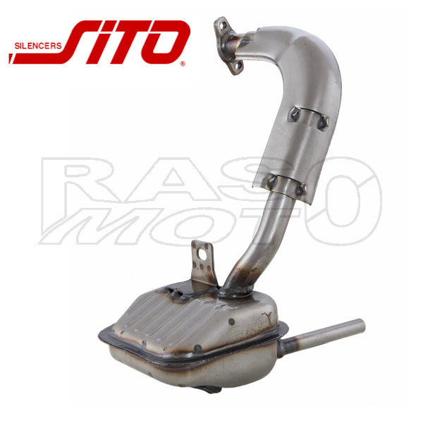 SITO 0208 Marmitta Scarico Piaggio VESPA 50 SPECIAL - L - N -R - S - 125 PRIMAVERA - ET3 Transparent Finish