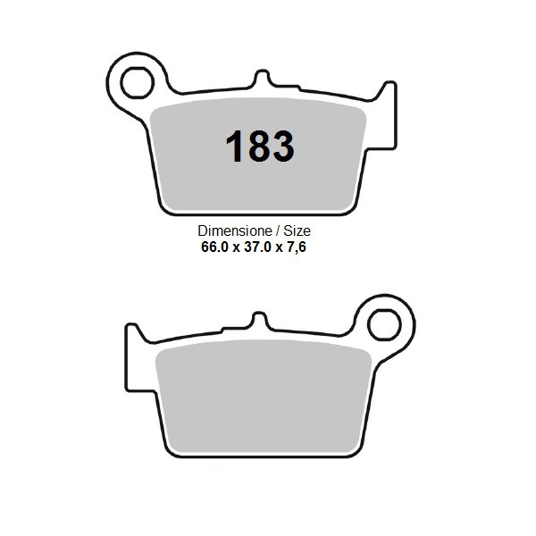 Trofeo Coppia Pastiglie Freno Posteriore Organiche Beta RR ENDURO - MOTARD - ALP - URBAN