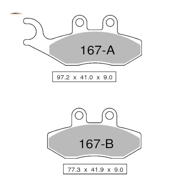 Trofeo Pastiglie Freno Organiche PIAGGIO - SHERCO - YAMAHA - APRILIA - DERBI - GILERA - PEUGEOT 43016700