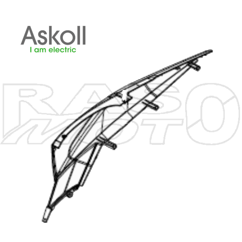 Askoll Right Side Panel DX Blue Petrol NGS2 - NGS3 2022 Original Spare Part