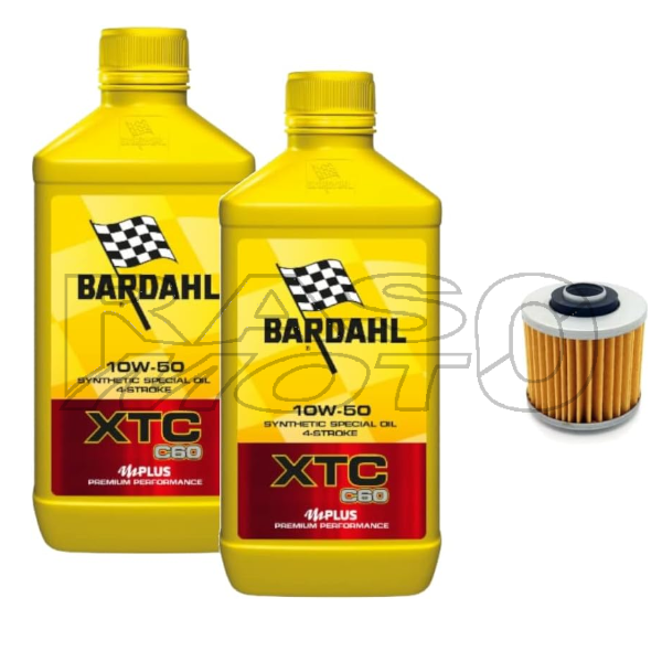 Original Benelli Oil Filter Service Kit + Bardahl XTC 10W50 2LT For IMPERIALE 400