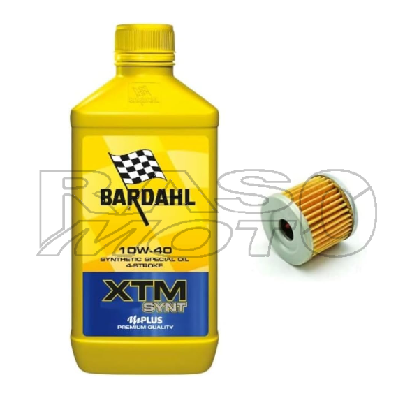 Bardahl XTM 10W40 1LT Service Kit + Ölfilter Keeway RKF 125 - RKR 125 Originalersatzteil