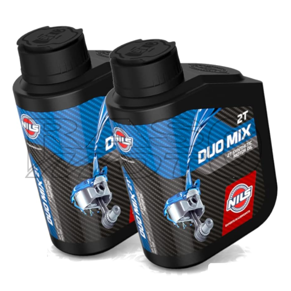 Nils Duo Mix 2T Engine Oil Mixture Scooter and Motorcycle Synthetic 2LT