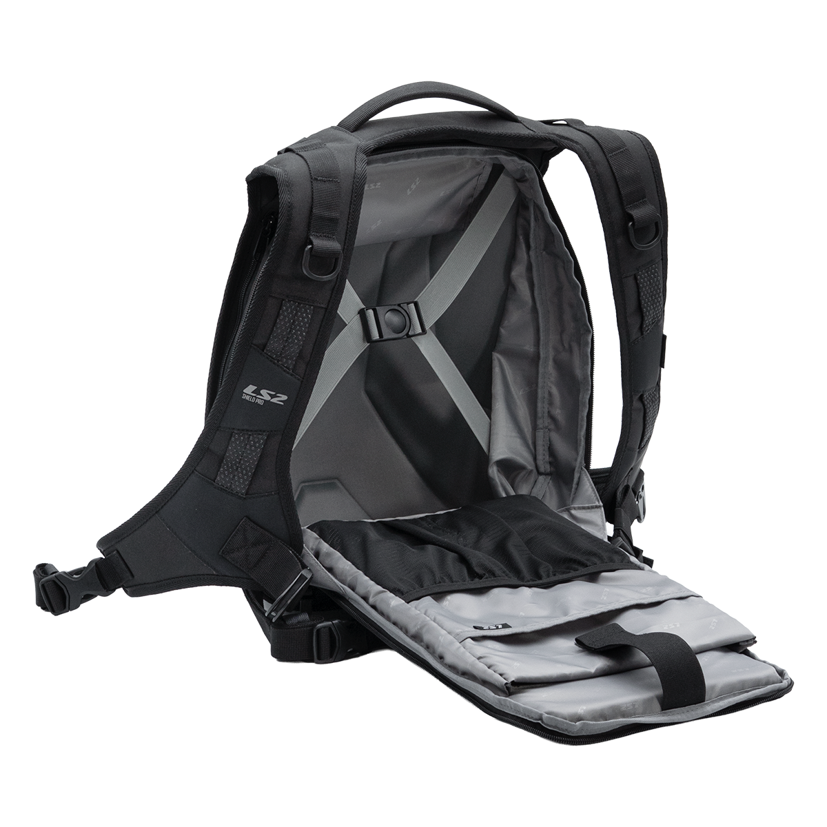 LS2 Zaino SHIELD PRO Backpack 25/43L Scooter e Moto Idrorepellente