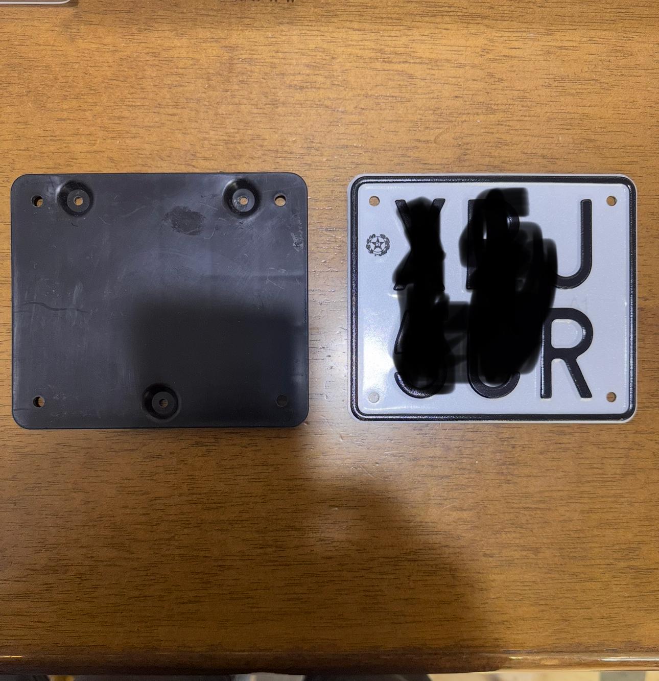 Supporto Porta targa Europeo Scooter Vespa Ciclomotori 50 Targa Piccola