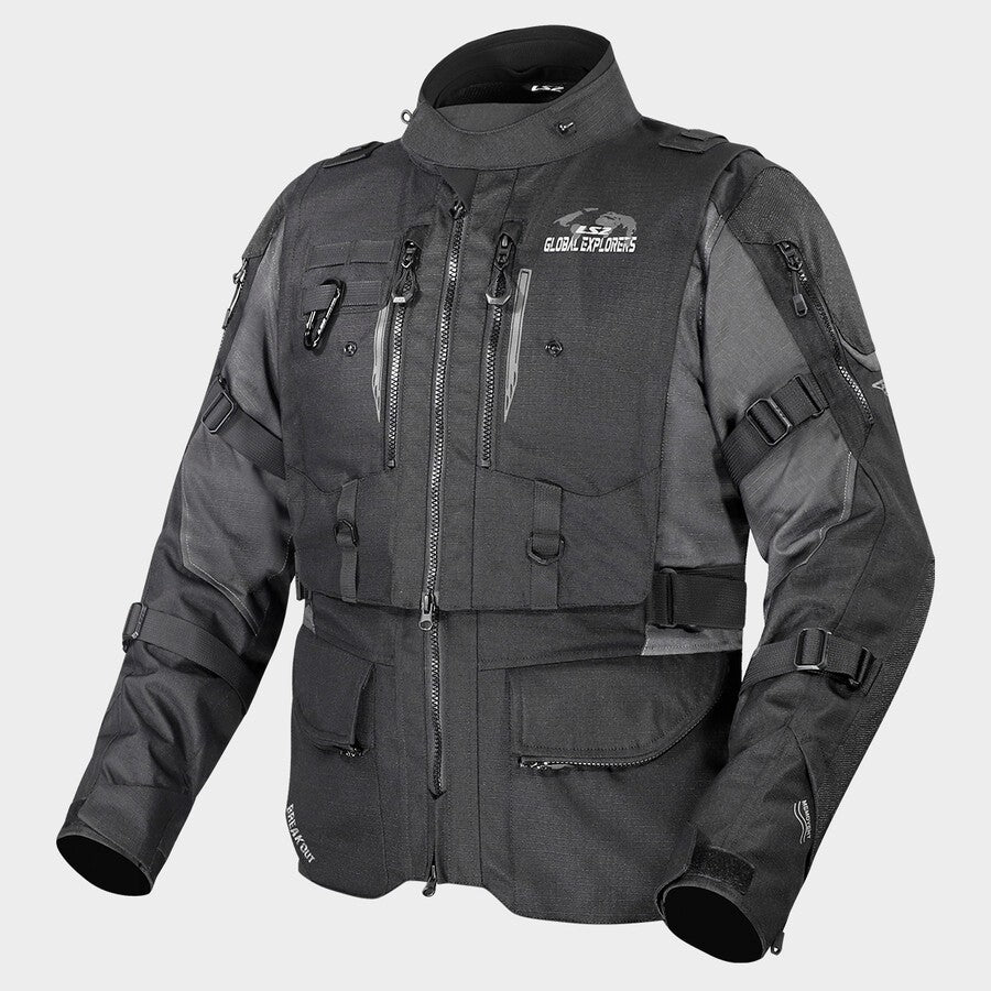 LS2 Giacca Jacket BREAKOUT MAN Scooter E Moto Adventure Impermeabile e Traspirante