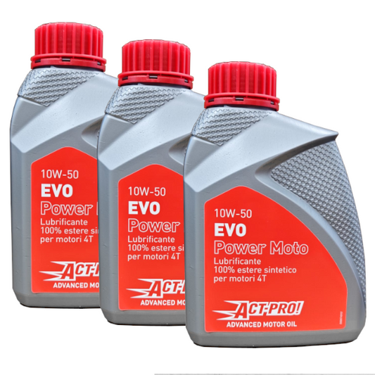 Act-Pro! EVO Power Olio Motore 10W-50 100% Estere Sintetico Originale 3Lt CF MOTO - VOGE - KYMCO