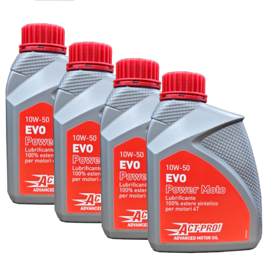 Act-Pro! EVO Power Olio Motore 10W-50 100% Estere Sintetico Originale 4Lt CF MOTO - VOGE - KYMCO