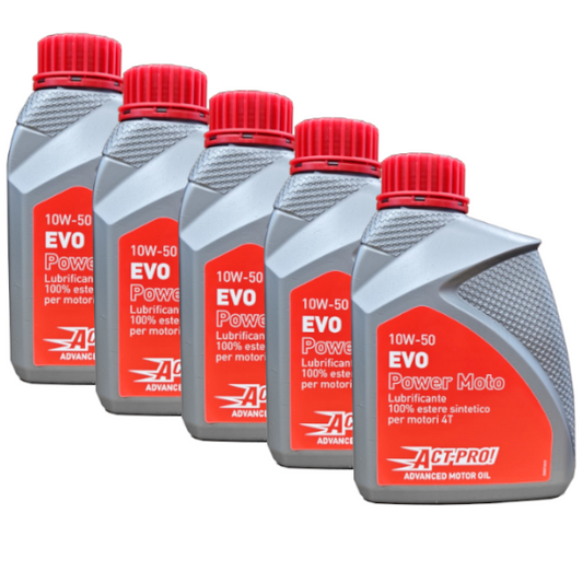 Act-Pro! EVO Power Olio Motore 10W-50 100% Estere Sintetico Originale 5Lt CF MOTO - VOGE - KYMCO