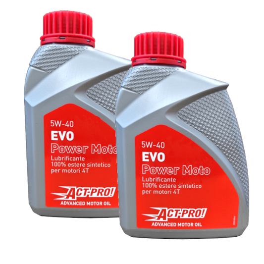 Act-Pro! EVO Power Olio Motore 5W-40 100% Estere Sintetico Originale 2Lt CF MOTO - VOGE - KYMCO