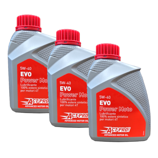 Act-Pro! EVO Power Olio Motore 5W-40 100% Estere Sintetico Originale 3Lt CF MOTO - VOGE - KYMCO