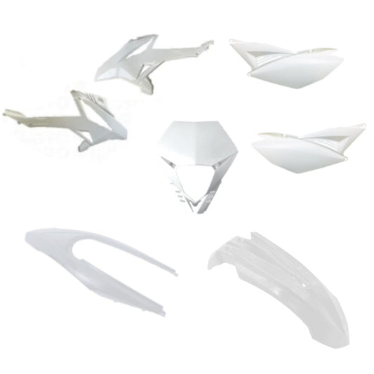 Beta Kit Carene Plastiche Bianco Parafango Anteriore + Posteriore + Mascherina + Fianchetti DX-SX + Convogliatori DX-SX RR ENDURO 50 Ricambio Originale