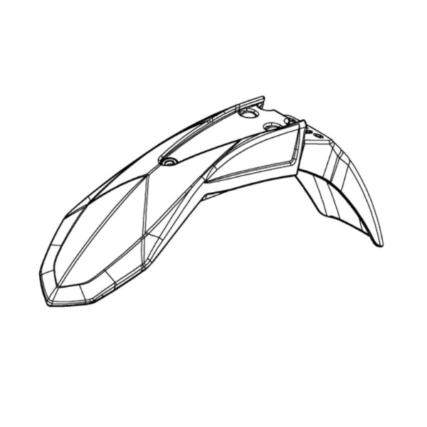 Beta Parafango Anteriore Bianco RR MOTARD Ricambio Originale 021.43.045.10.51