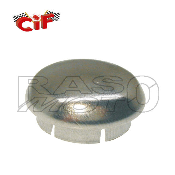 CIF Tappo Cromato Tipo Grande Tamburo Anteriore - Posteriore VESPA Epoca - VESPA - FLY - ZIP - LIBERTY - MP3 - FUOCO