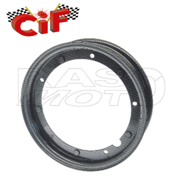 Cif 10190-CARB Cerchio Ruota 278mm Carbone Look Piaggio VESPA 50 SPECIAL - 125 PRIMAVERA - 125 ET3 - PK - PX - VESPA RALLY 180-200