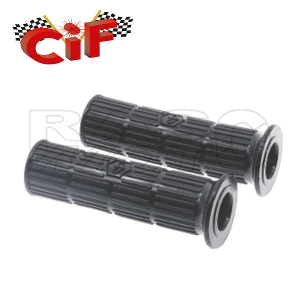 Cif 10247 Coppia Manopole Tipo Originale Corta Piaggio VESPA 50 - 125 PRIMAVERA - ET3 - SUPER  - APE 350-400-500 - MPM-MPV