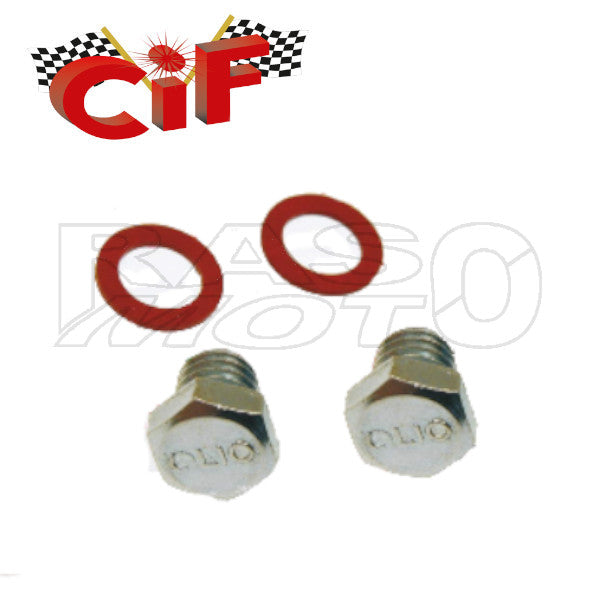 Cif 10285-KT Kit Tappi Vite Carico E Scarico Olio Motore Piaggio VESPA Tutti i Modelli