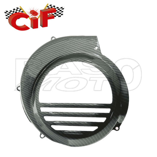 Cif 5094-CARB Carbon Iron Lüfterabdeckung Piaggio Look VESPA PX 125-150 - 200 BREMSSCHEIBE - PXE ARCOBALENO 125-150 - 200 VESPA COSA CL - CLX 125-150-200 - COSA 2 125-150-200