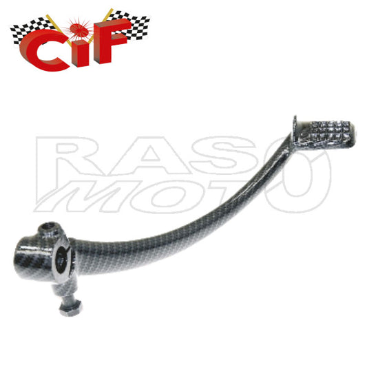 Cif 5100-CARB Carbon Look Starterpedal komplett mit Schraube Piaggio VESPA 50 - 90 - 125 PRIMAVERA - ET3