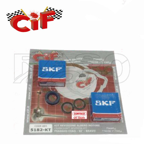 Cif 5182-kT Kit Revisione Albero Motore Con Paraoli Corteco Piaggio CIAO - SI - BRAVO