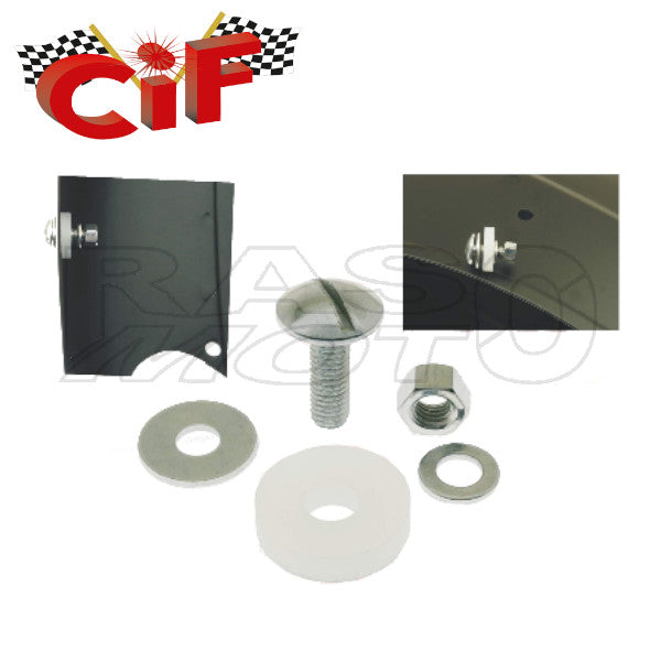 Cif 5290-KT Kit Vite + Distanziale + Rondelle + Dado Fissaggio Laterale Parafango Piaggio VESPA 50 - 125 1967 - 1982