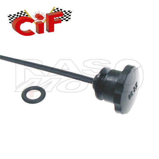 Cif 5313-N Tappo Serbatoio Benzina Nero Con Asta Livello Carburante Completo Di Guarnizione Piaggio CIAO PX