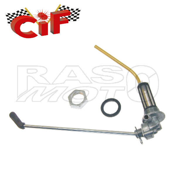 Cif 5323 Rubinetto Benzina A 3 Posizioni Con Asta Completa Piaggio VESPA  50 - 90 - 125 PRIMAVERA - ET3