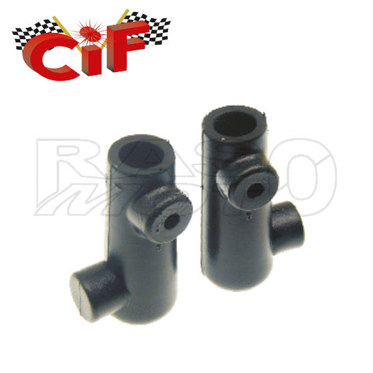 Cif 5503 Coppia Piedini Cavalletto Foro Piccolo 16mm Piaggio VESPA Fino Al 1971 - 50 - 90 - 125