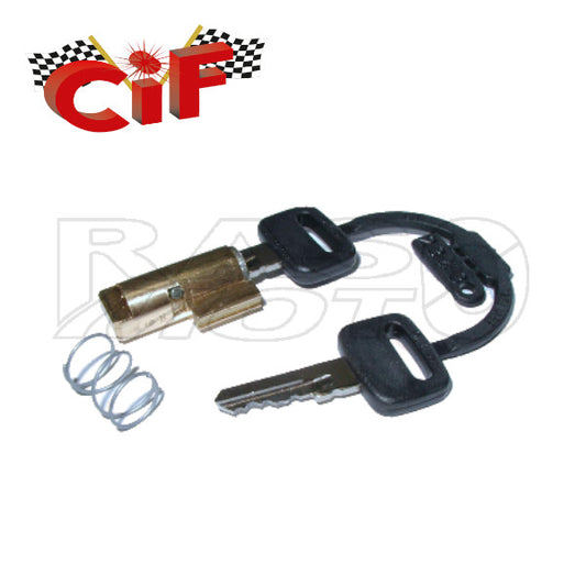 Cif 5643 Kit Serratura e Chiavi Bloccasterzo Modello Corto Guida Sottile 4mm Piaggio Piaggio VESPA 50R - SS - SPECIAL- 90 SS - 125 PRIMAVERA - SUPER - SPRINT - CIAO SPECIAL LC - SC - BOXER - BRAVO