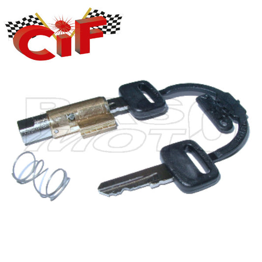 Cif 5645 Serratura Bloccasterzo Modello Lungo Guida Sottile 4mm Piaggio VESPA 50 - 125 PRIMAVERA - PX - SUPER - SPRINT - RALLY - APE - TM P - FL-FL2 - MP - 250