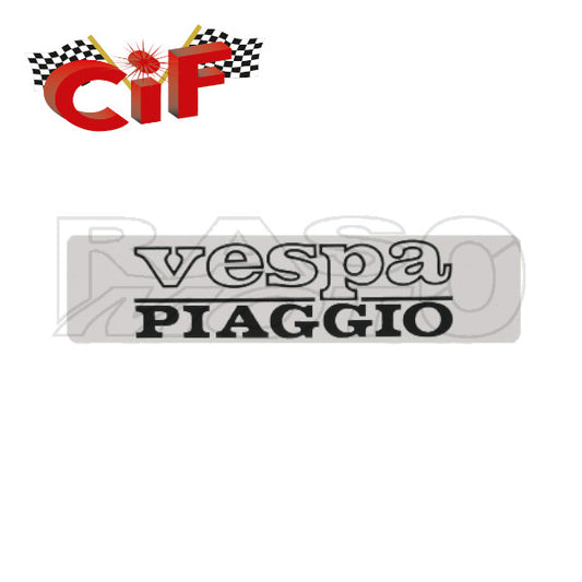 Cif 5779 Targhetta Adesiva Per Serbatoio VESPA "PIAGGIO" Piaggio CIAO P - PX - PXV - Sì - BRAVO P - PV